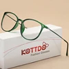 KOTTDO новые модные очки, женские квадратные пластиковые очки, оптическая оправа, прозрачные ретро очки для близорукости ► Фото 2/6