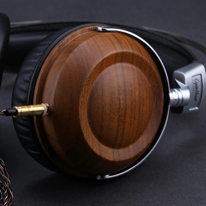 Fone de Ouvido Áudio com Fio Grave e Som Dobrável Hifi Madeira Alta Qualidade Quente Música 50mm Dinâmico - Image 5