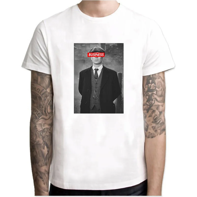 

Peaky Blinders Tshirt Men Fashion Tops O-Neck Short Sleeve white T-shirt High Quality Man Novelty Tops Tee Shirt Clothes