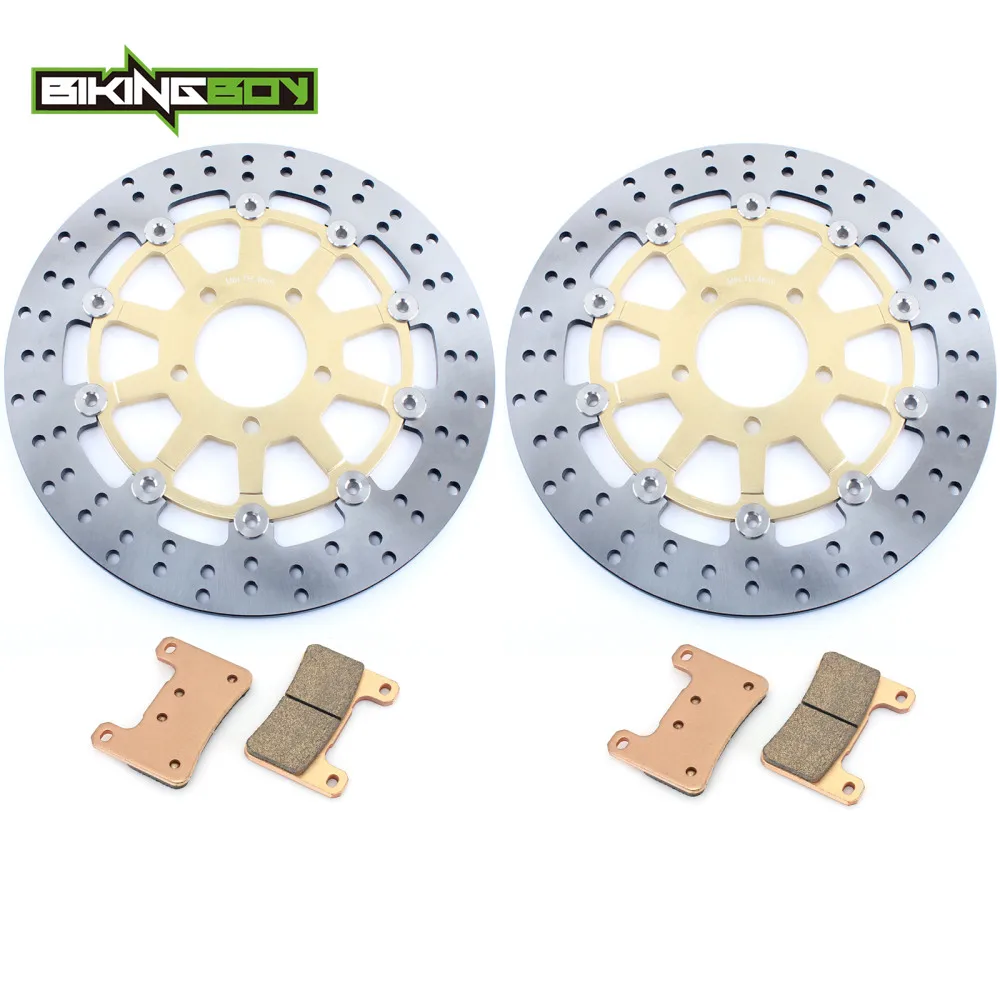 BIKINGBOY передние тормозные диски роторы колодки для Suzuki GSXR 1000 04 GSX-R 600 750 2004 2005 2004 2005 K4 K5 300 мм волна круглый