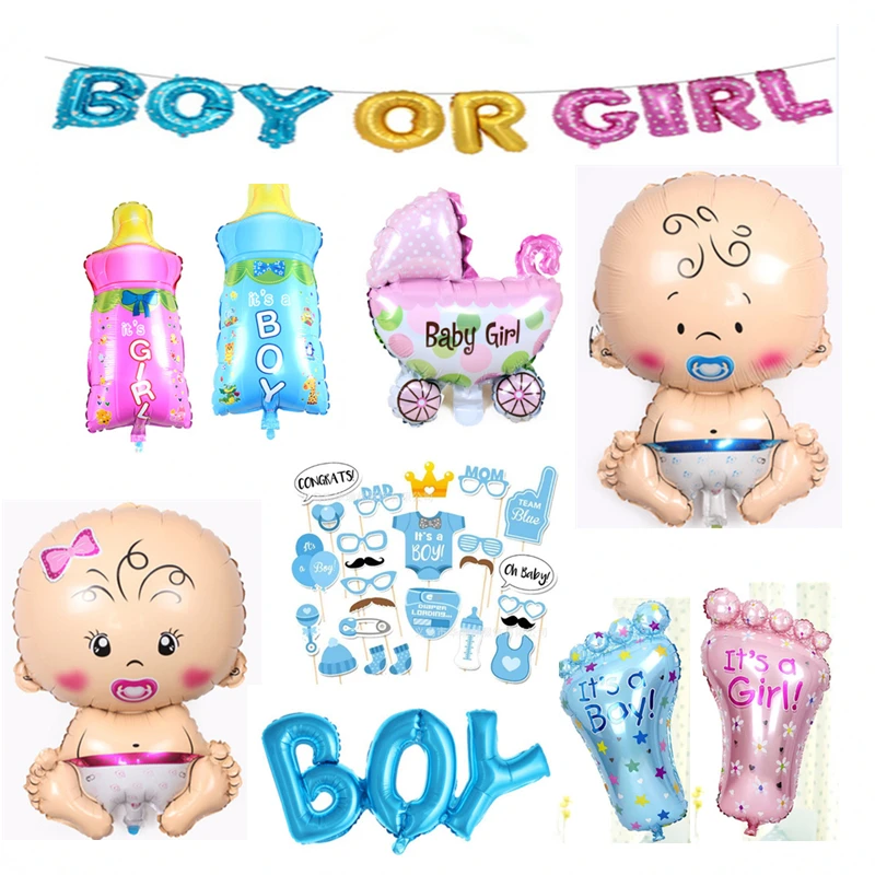 Новинка 2020 украшения для детского праздника It's A Boy Girl шар с надписью на пол