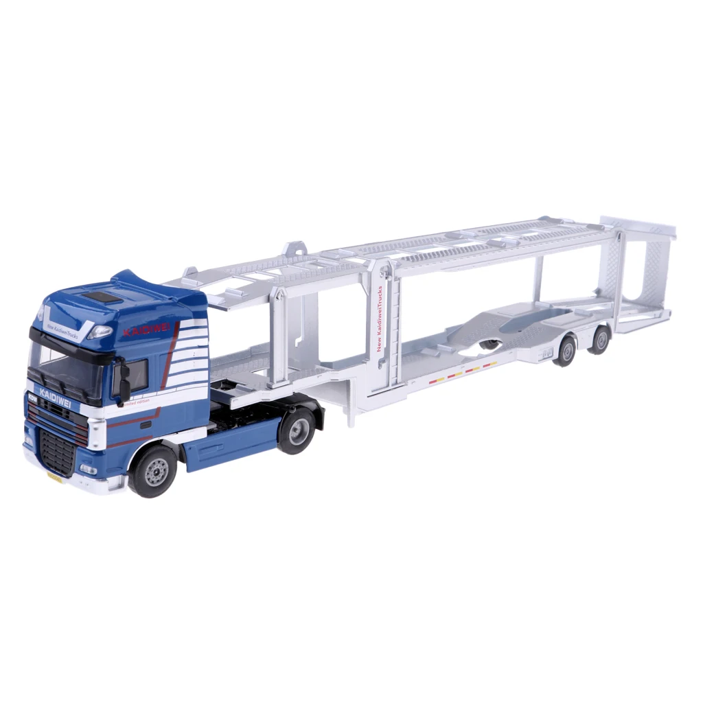 1:50 Kids Party Play Fun Toy 1/50 Die Cast Car Transport Truck Trailer Model