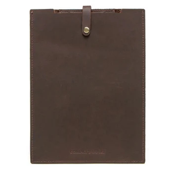 

For New iPad Pro 10.5 Case with Pen Slot Retro Leather Buckle Simple Flat Leather Cover