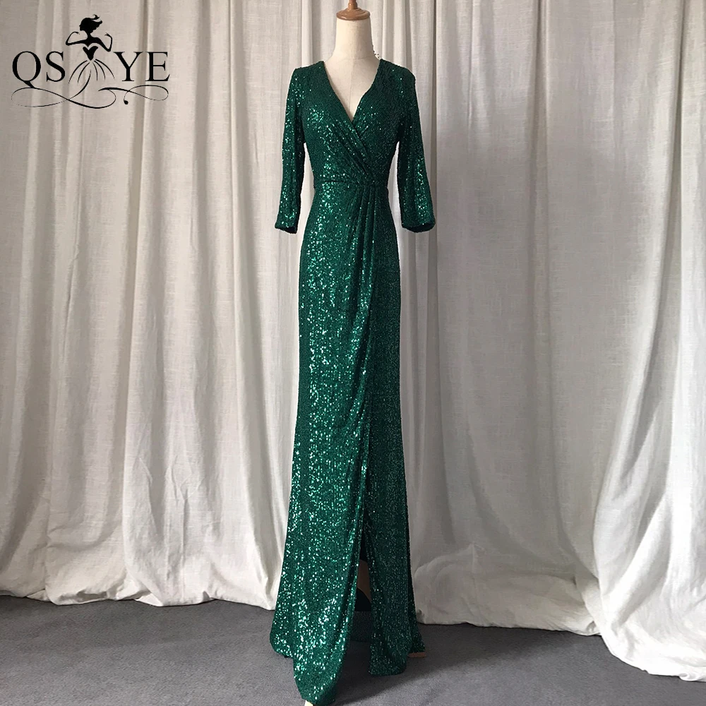 Green Evening Dresses Sleeves Green Formal Dresses Sleeves Green