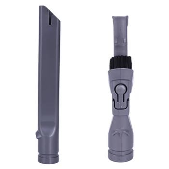 

Top Sale 1PC Flat Suction Nozzle Head for Dyson Long Flat Suction DC35 DC45 DC58 & 1x Dust Brush Crevice for Dyson DC35 DC45 DC5