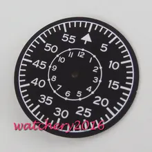 35,5 мм черный стерильный циферблат MIYOTA 8215 MINGZHU 2813 ST1612 механизм