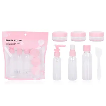 

7/8pcs/set Travel Cosmetic Bottle Set Professional Plastic Transparent Spray Uniformity Travel Cosmetic Bottle Points Bottling