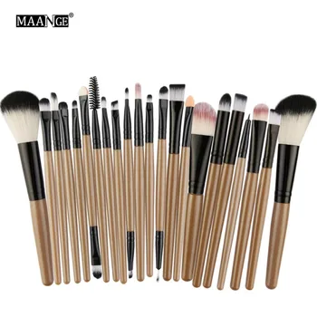 

MAANGE 22Pcs Makeup Brushes Set & Kit Professional Eyebrow Eye Shadow Eyeliner Lip Blusher Foundation Powder Cosmetic Maquiagem