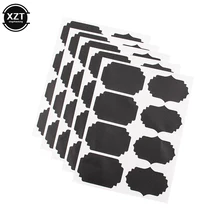 8 компл. Классная доска наклейка Ремесло кухня банки Органайзер этикетки стекло Мел оконная доска наклейка черная доска