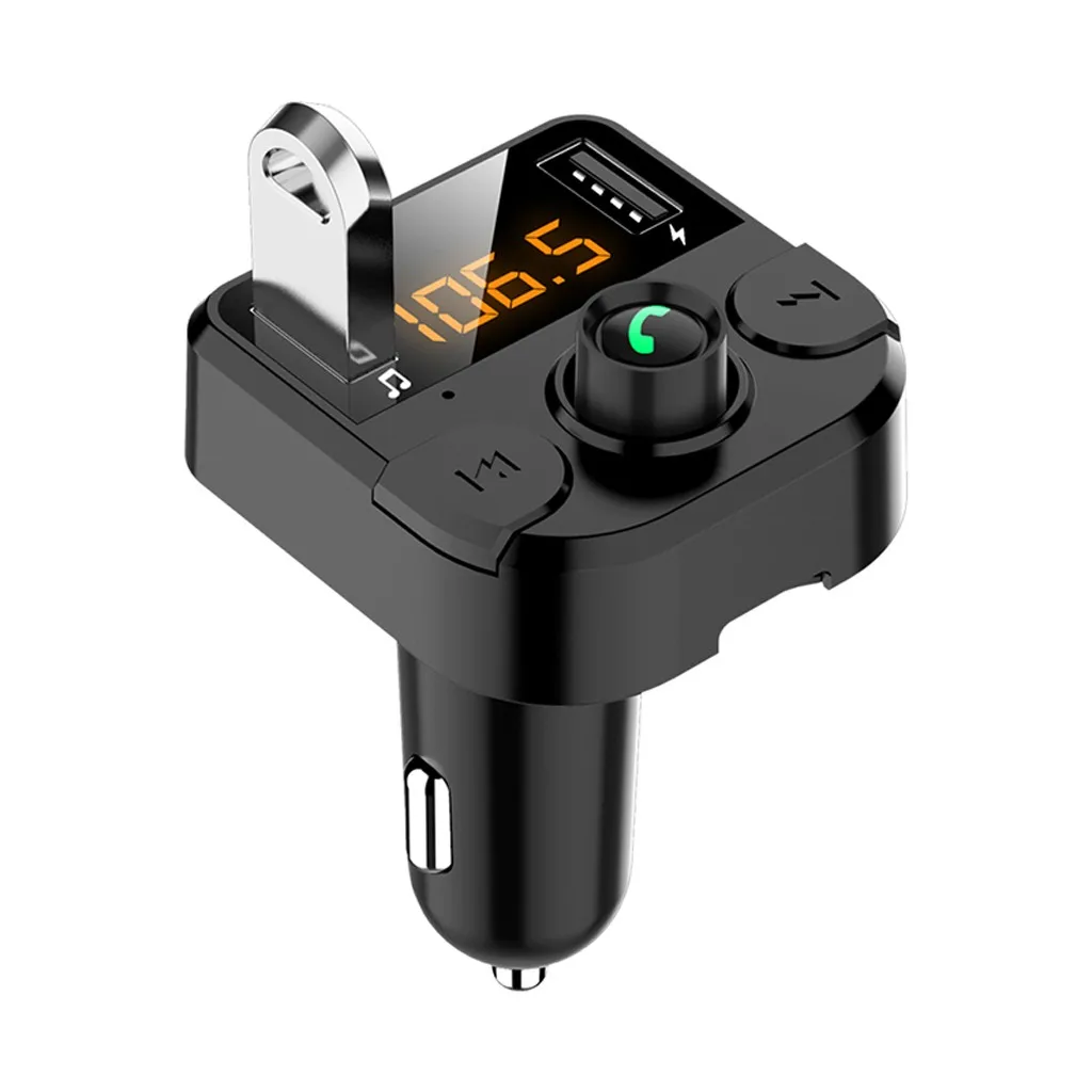 Беспроводной автомобильный Bluetooth FM USB передатчик адаптер для автомобильного зарядного устройства мобильного телефона Быстрая зарядка MP3 радио плеер# PY10