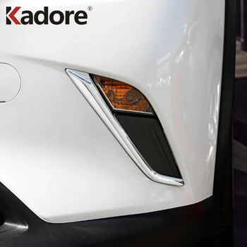 

For Mazda CX3 CX-3 2015-2018 2019 2020 ABS Chrome Front Foglight Eyelids Cover Fog Light Eyebrow Strip Bumper Accessories Trim