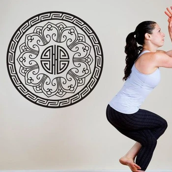 

Yoga Club Wall Sticker Decal Pattern Body-building Posters Vinyl Wall Decals Home Decoration Decor Mural Yoga Sticker