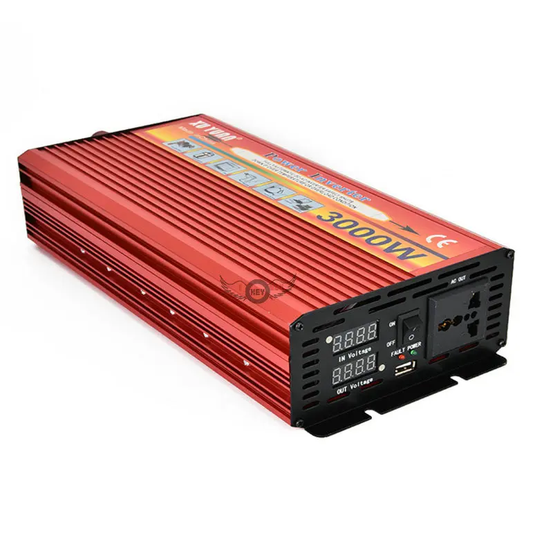 US $80.81 3000w Car Power Inverter Dc 12v24v To Ac 220v Led Display Car Charger Converter 1224 Volts To 220 Volts