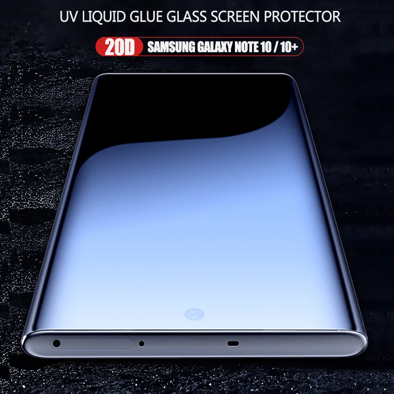 

20D UV Full Glue Liquid Screen Protector for Samsung Note 10 Plus Full Cover Tempered Glass Screen Film for Samsung Note 10 10+