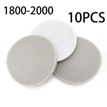 

10 Piece Wet Dry Sandpaper 3 Inches Hook & Loop Sanding Disc Papers Automobile Car Wash Maintenance Paint Care