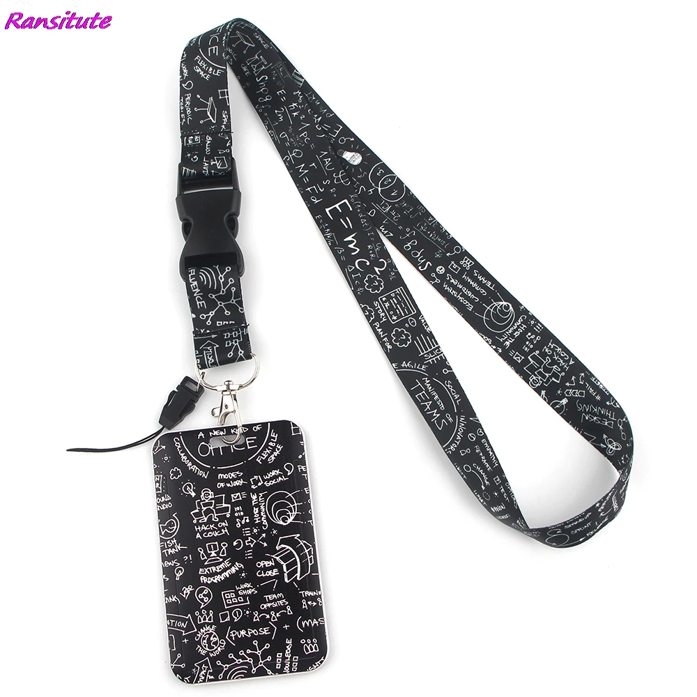 Ransitute-cordón colgante creativo para tarjetas de estudiante, cordón de teléfono móvil, insignia de acceso Subway, modelo R1429