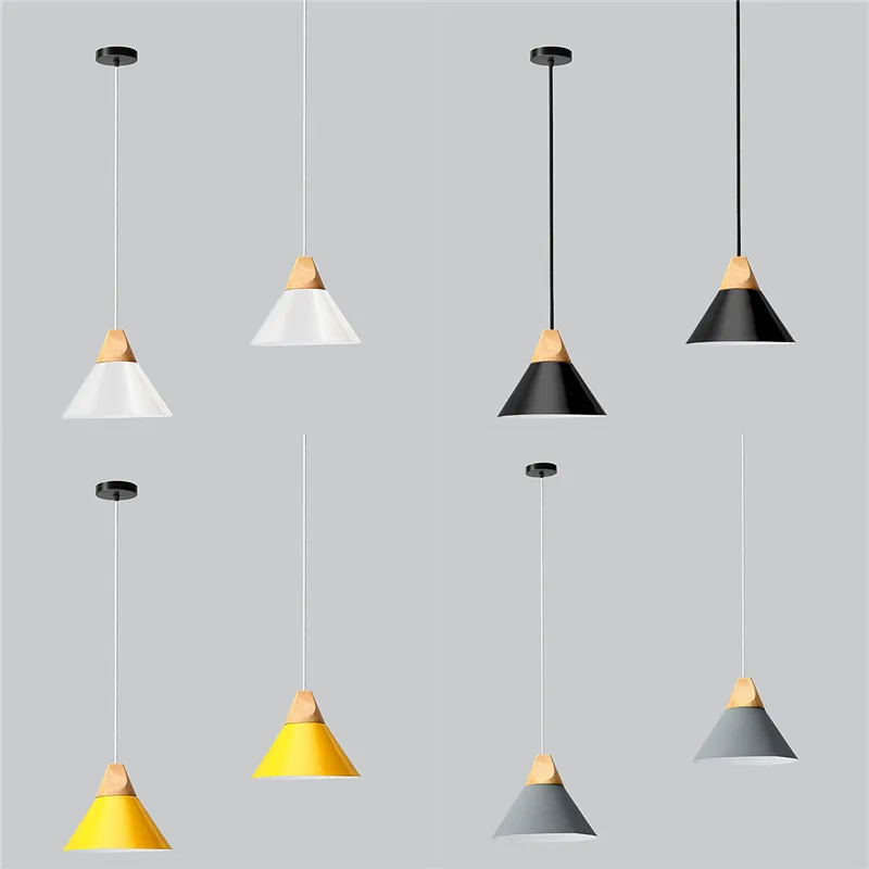 

E27 Modern Pendant Ceiling Lamps Loft for The Kitchen Led Pendant Lights Hanglamp Hanging Light Fixture Nordic Luminaire