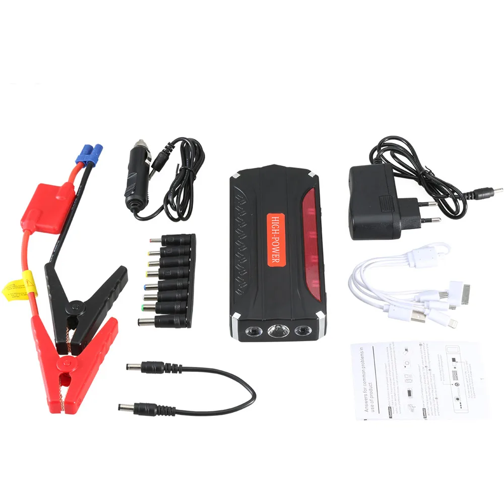 Multi Function Car Jump Starter Battery Booster Power Bank Rescue Kit  88000mAh