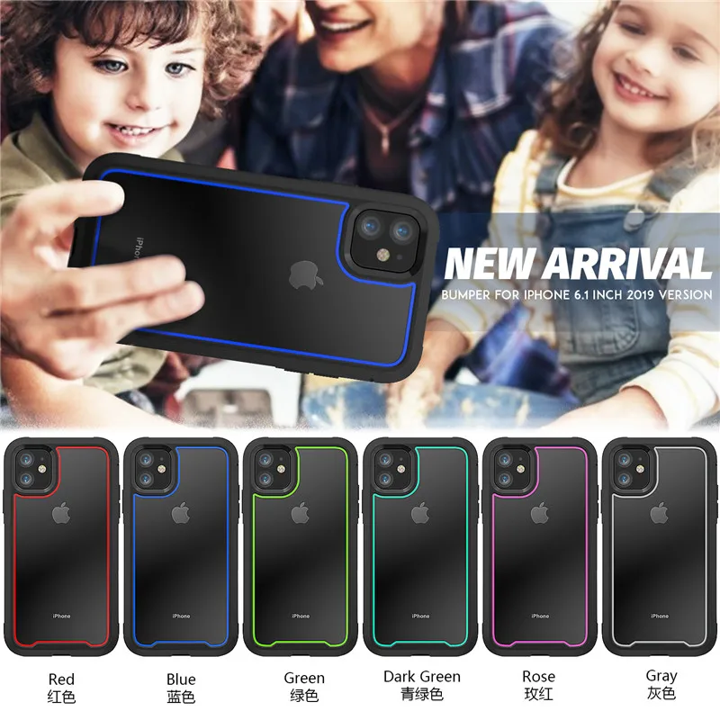 Прочный противоударный Прозрачный чехол для телефона для iPhone 11 Pro Max 7 8 6S 6 Plus XS Max XR X амортизация бампер гибридный Чехол