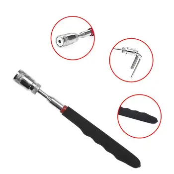 

LED Pick Up Tool Telescopic Magnetic Magnet Tool For Picking Up Nuts Tools Auto Adjustable Car Bolts Repair and D1J1