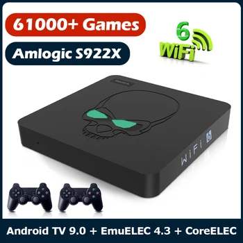 Beelink-consola Super Console X King, videoconsola Retro con WiFi, 6 TV BOX para PSP/PS1/SS/N64, Android 9, Amlogic S922X, con 61000 juegos 1