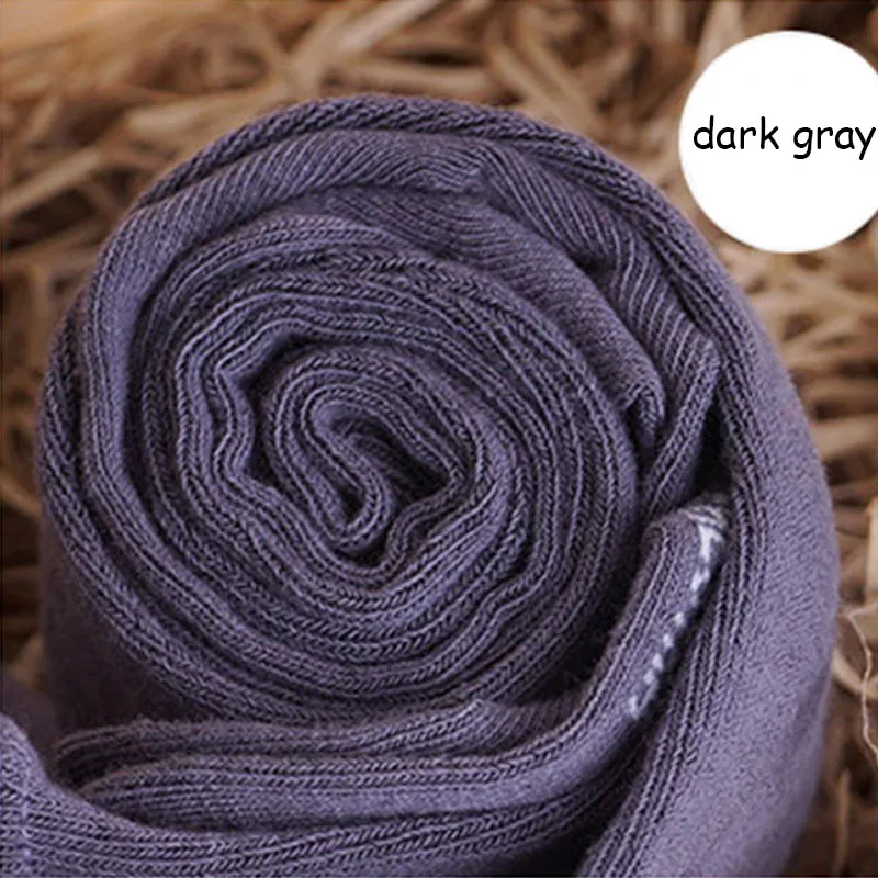 Dark Gray Осенние Мягкие хлопковые колготки для маленьких девочек; колготки для новорожденных; одежда для маленьких девочек; зимние чулки для маленьких мальчиков; колготки для малышей - Цвет: Dark Gray