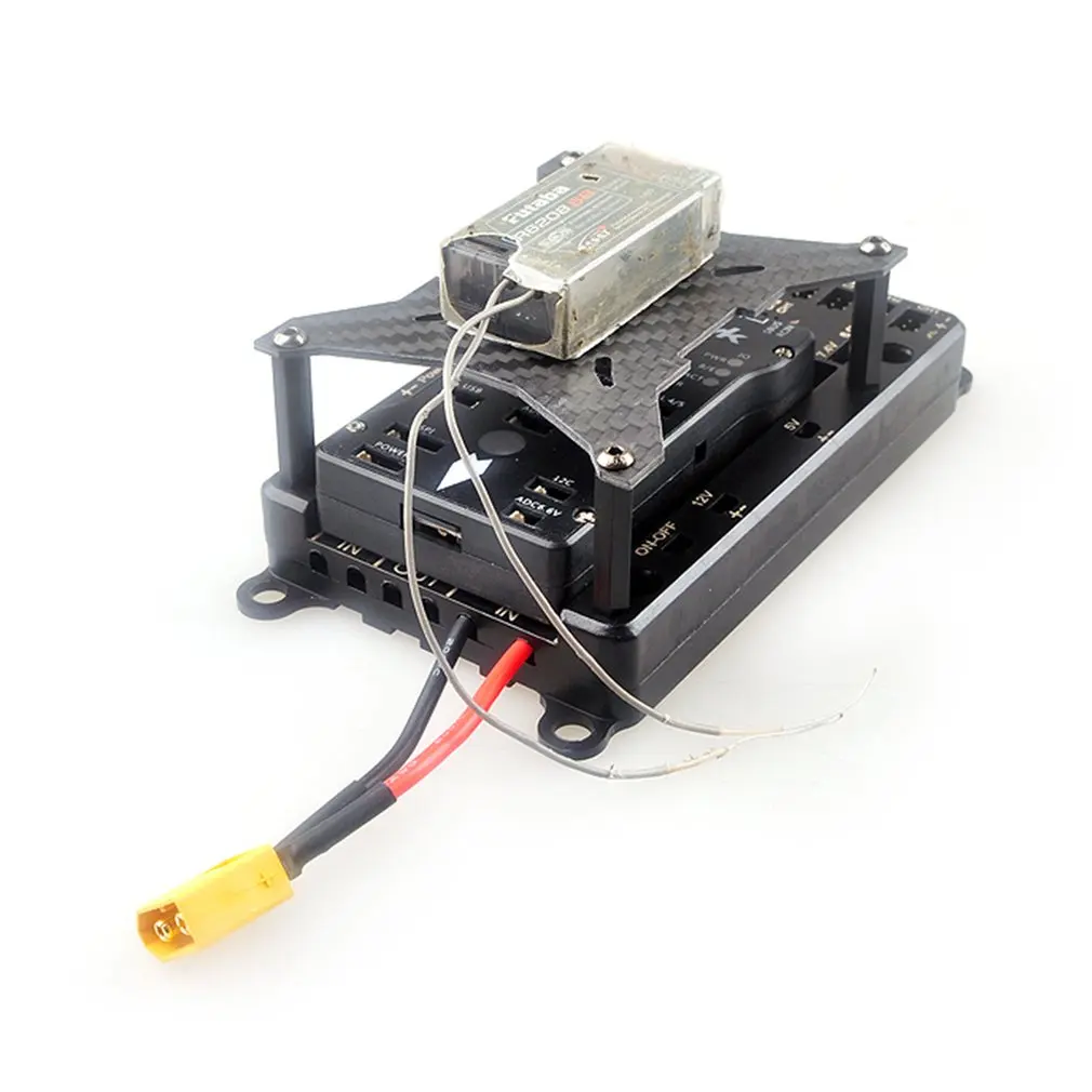 Servo Power Distribution Servo Section Board 5V-12V With Dual Power Input Wire & Electronic Switch For RC Gasoline Airplane