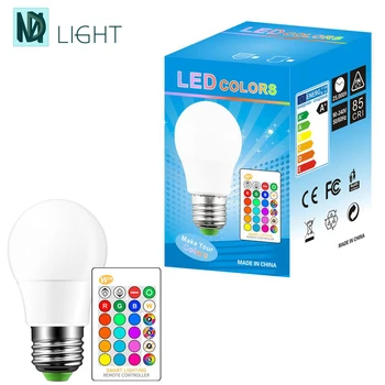 

Smart 16 Colors RGB Dimmable E26/E27 LED Light Bulb 3W/5W Color Changing Decorative Light LED Light Bulb