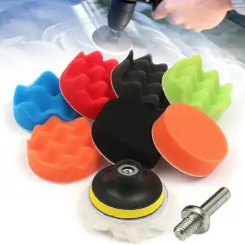 

3 Inch Buffing Buffer Sponge Polishing Pad Hand Tool Kit For Car Polisher Compound Polishing