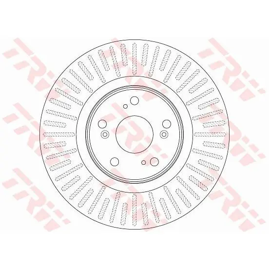 Диск тормозной HONDA ACCORD 2.4 08- передний вент.D=320мм. TRW D