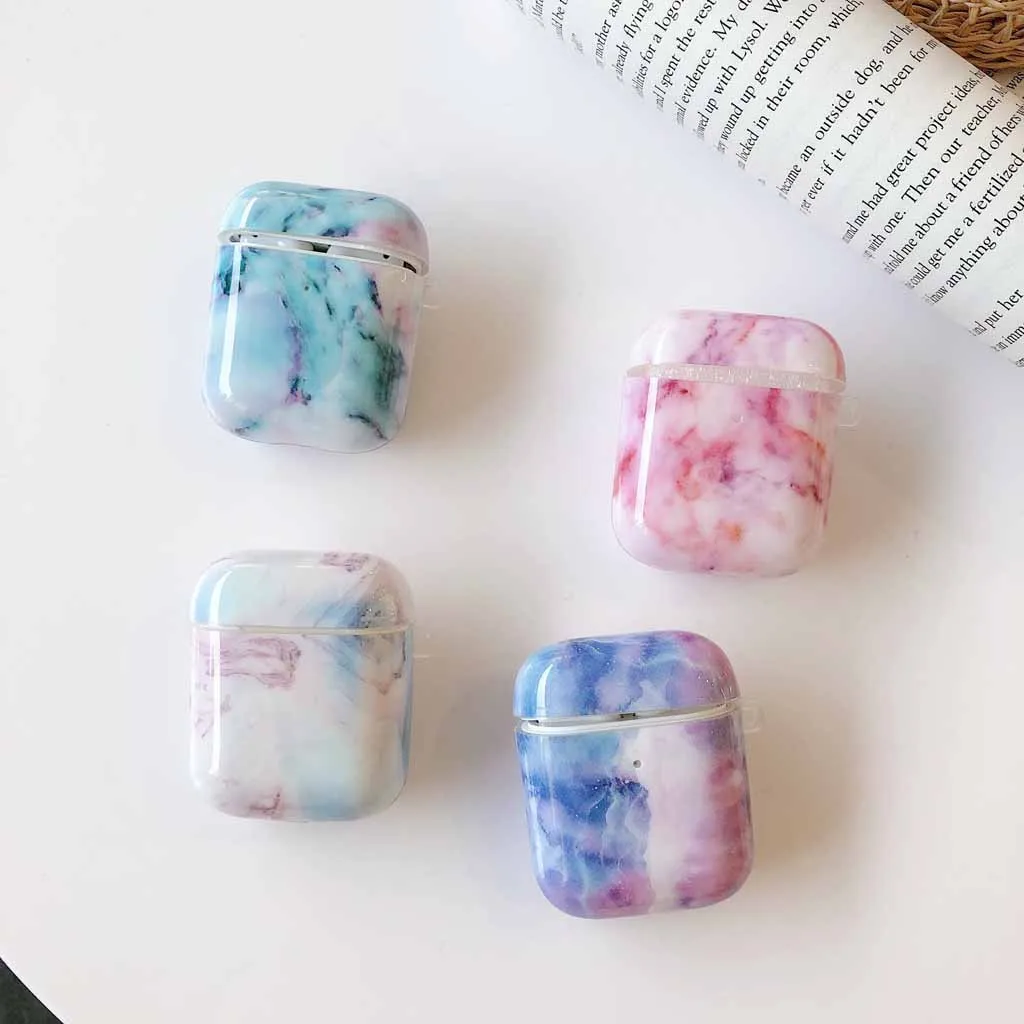 Футляр для наушников, покрытие Bluetooth для Apple для airpods, мягкий силиконовый защитный чехол для кожи, чехол для наушников 1/2-L912