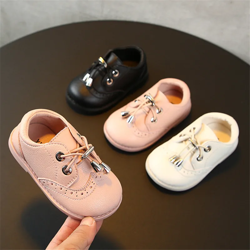 

DIMI 2019 Autumn Infant Shoes Newborn Soft Leather Shoes Fashion Flat Non-slip Girl Boy for Baby Shoes