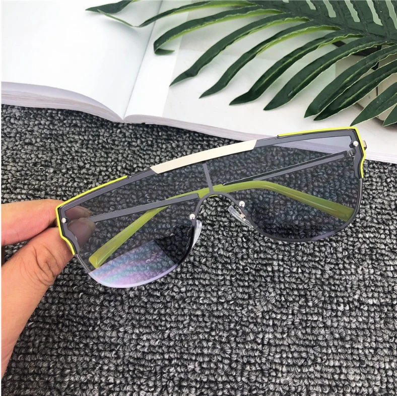 47187 большие солнцезащитные очки с одной линзой для мужчин и женщин модные очки UV400