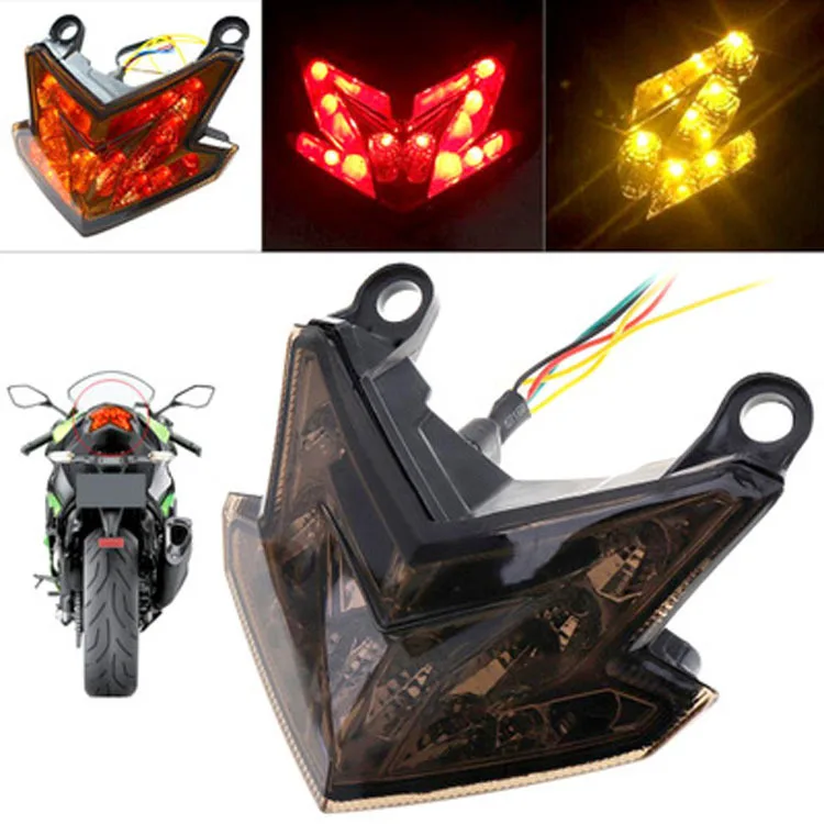 Smye Glass Dome Kawasaki задний фонарь Z800 13-14-Z125 светодиодный задний фонарь поставляется с сигнал поворота, стоп-сигналы - Цвет: Smye Glass Dome