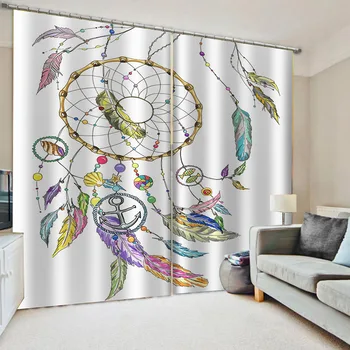 

New Dreamcatcher Curtains For Living Room Bedroom Colorful Blackout Curtain Window Treatment Drapes Home Decor