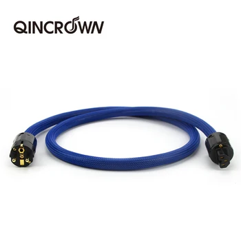

Amplificador de audio de alta gama XSSH Hifi OFC cobre puro Shuko Euro EU + IEC AC hembra chapado en oro cable de alimentación