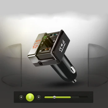 

MP3 Player Wireless FM Transmitter Handsfree USB Car Bluetooth Dual USB Interface MP3 Player Charger