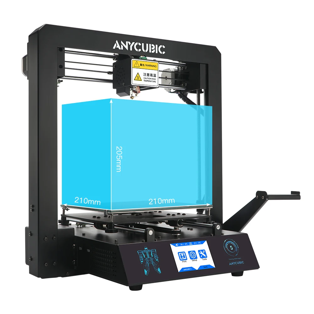 Anycubic 3d принтер мега-с набор нитей Полный металлический каркас до класса промышленного класса Высокая точность Impresora 3d наборы