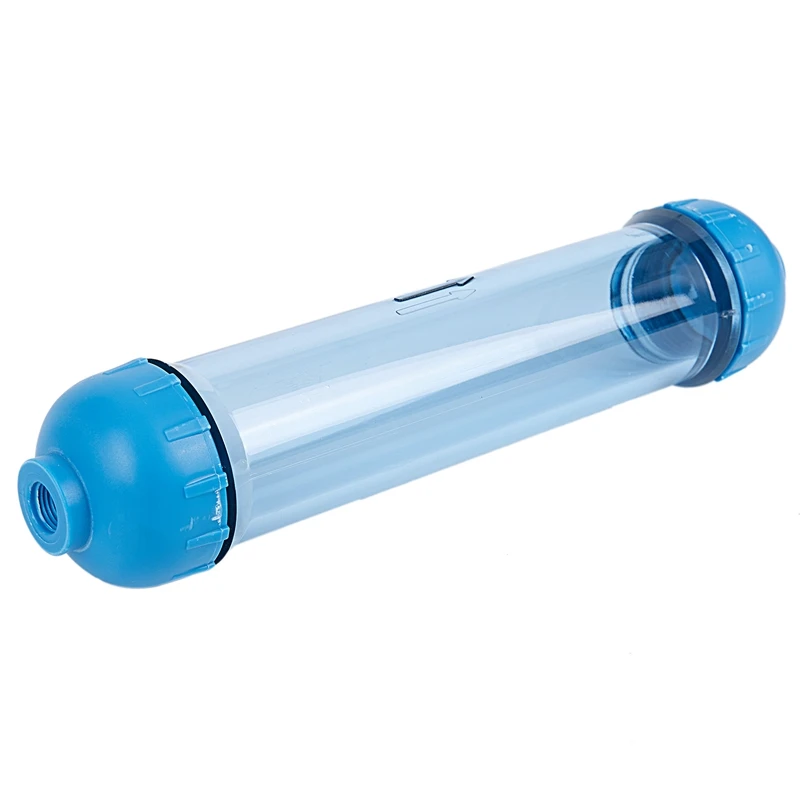 Water Filter Housing DIY Fill T33 Shell Filter Tube Transparent Reverse Osmosis Blue