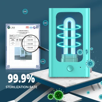 

USB Rechargeable Ultraviolet Lamps PIR Motion Sensor UVC Disinfection Light Sterilizer Bactericidal Lamp for Germ Protection