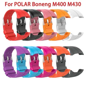 

10 Colors Large Size Replacement Watchband Silicone Wristband Strap For POLAR Boneng M400 M430 Sports Bracelet Smart Accessories