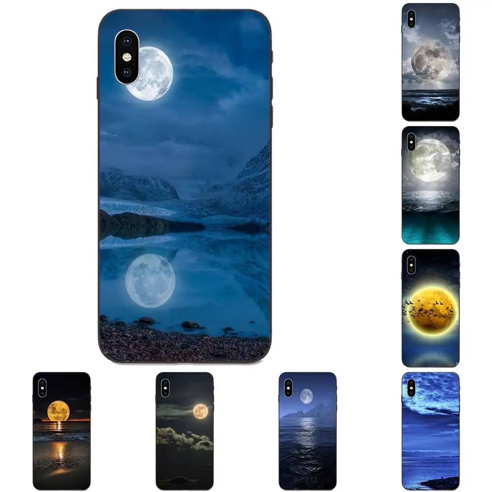 Прекрасный красивый лунный морской Ночной пейзаж для Huawei nova 2 2S 3i 4 4e 5i Y3 Y5 II Y6 Y7 Y9 Lite