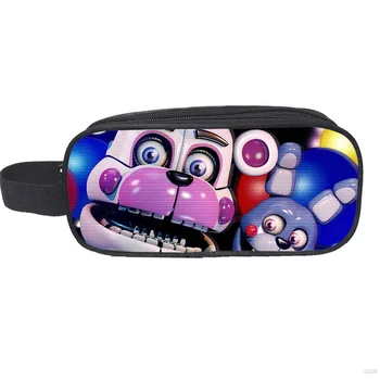 

New Five Nights at Freddy Boy Girl Cartoon Pencil Case Bag School Pouches Children Student Pen Bag Kids Cosmetic bag Gifts
