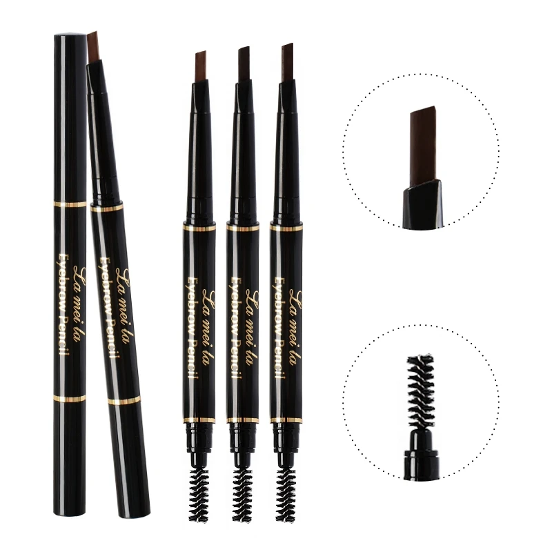 Pro Rotate Eyebrow Pencil Triangle Stereo Eyebrow Pencil Waterproof Smudge-Proof Lasting Colorfast Double-End Automatically YL Pro Rotate Eyebrow Pencil Triangle Stereo Eyebrow Pencil Waterproof Smudge-Proof Lasting Colorfast Double-End Automatically YL