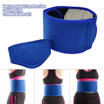 

Hot Tourmaline Self-heating Magnetotherapy Neck Belt Waist Support Brace Set Health Care Muscle Protection Massager sy99