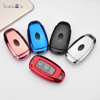 TPU PC Auto Supporto Della Copertura Della Cassa Chiave A Distanza Per Hyundai KONA i30 ix35 Santa Fe TM Solaris Azera Elantra grandeur Accent 2018 2019 - TPU PC Auto Supporto Della Copertura Della Cassa Chiave A Distanza Per Hyundai KONA i30