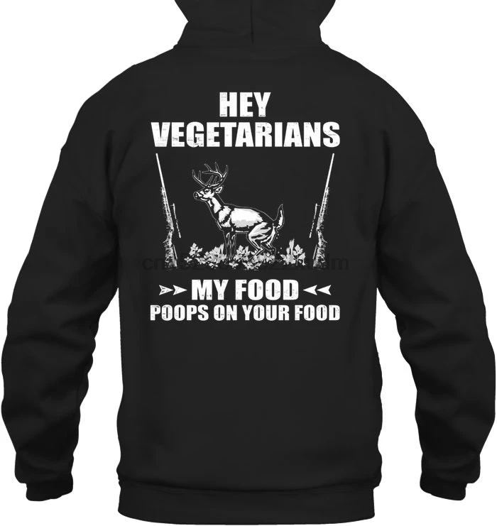 Мужская толстовка Hey Vegetarians моя еда какашки на вашей еде версия женская уличная одежда