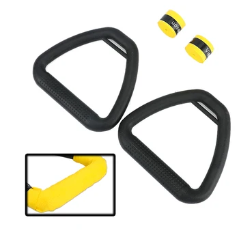 

1 Pair High Quality ABS Gymnastic Crossfit Gym Fitness Rings with Straps Buckles Strength Training Pull Up for Sale