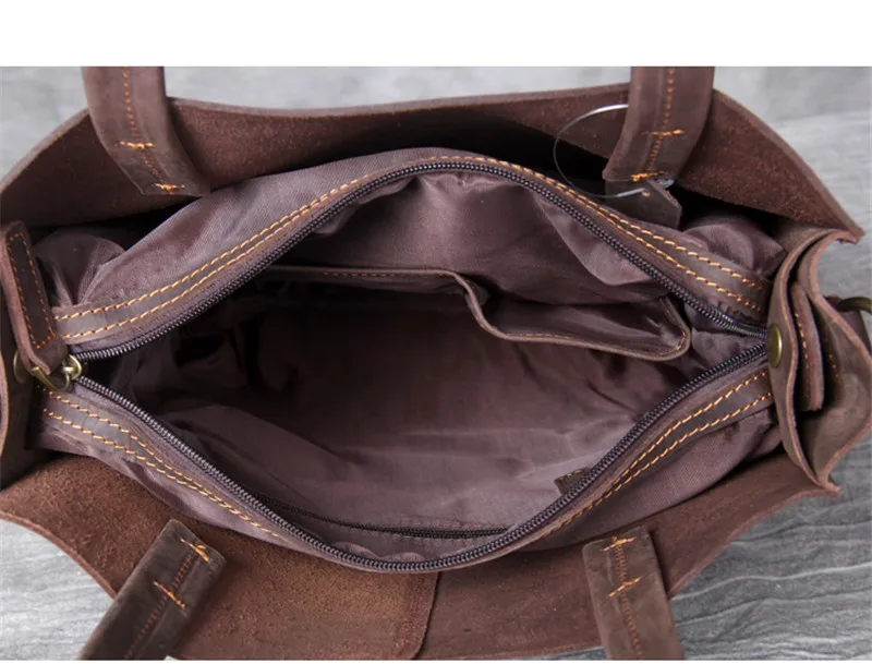 PNDME модная винтажная мужская повседневная эко-сумка из натуральной кожи, простая сумасшедшая лошадь, Воловья сумка для покупок, большая сумка для ноутбука