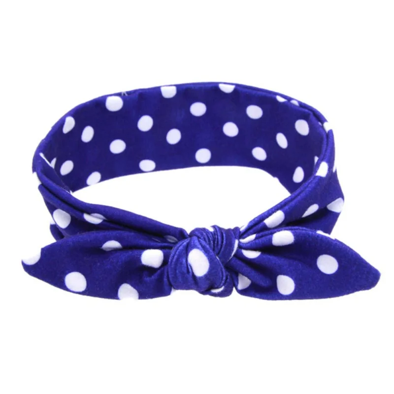 Синий Smartbabyme Children Flowers Printed Flower Butterfly Bowknot эластичный тюрбан для девочек держатели головных уборов детские украшения для волос - Цвет: Синий